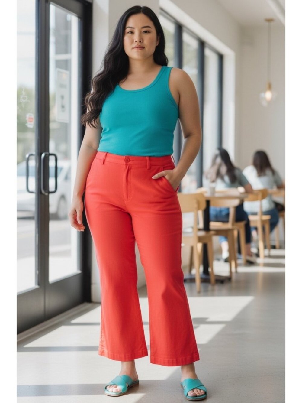 Lane Bryant Women's Short Coral Pants